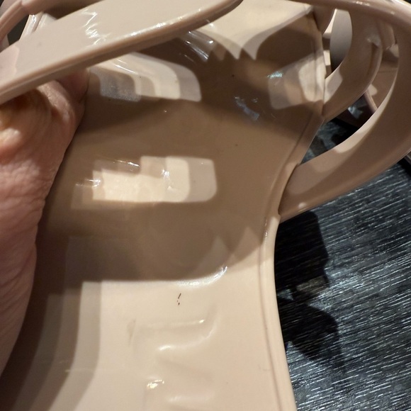 Sam Edelman Bay Jelly Double E Signature Logo Slide Sandals Rose Dust Sz 10 - Picture 5 of 10